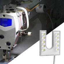 Carica l'immagine nel visualizzatore di Gallery, Lampada per macchina da cucire, lampada flessibile a collo di cigno a LED con base magnetica per macchina da cucire 110-