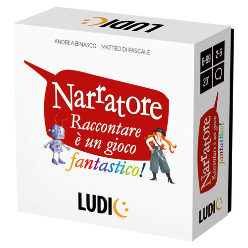 Ludic Narratore Raccontare È Un Gioco Fantastico It27422 Gioco Di Società Per La Famiglia Per 2-6 Giocatori Made In Italy