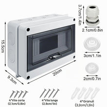 Carica l'immagine nel visualizzatore di Gallery, Miiepls Scatola Elettrica da Esterno IP65,Scatola dei Fusibili Impermeabile