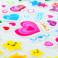 Carica l&#39;immagine nel visualizzatore di Gallery, Habett Adesivi per Bambini, 920+ Adesivi 3D Stickers per Puffy Adesivi per Regali Gratificanti Scrapbooking Inclusi Camion, Unicorno, Animali, Pesci, Dinosauri, Numeri, Frutta e Altro (36 Fogli)