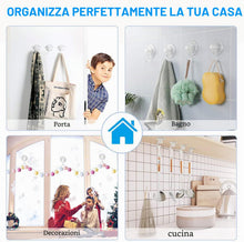 Carica l'immagine nel visualizzatore di Gallery, Quntis 4 Pezzi Gancio a Ventosa, Ventose con Gancio Super Resistenti 3 kg