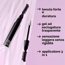 Carica l'immagine nel visualizzatore di Gallery, e.l.f. Brow Laminating Gel, gel per sopracciglia ad asciugatura invisibile, fissaggio forte resistente all’acqua, effett