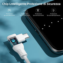 Carica l'immagine nel visualizzatore di Gallery, 1,8M 80W Cavo USB Type C a 90° per OPPO Find X9 Pro X8 N6 Reno 16 15 A7 A6