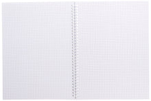 Carica l'immagine nel visualizzatore di Gallery, Pigna 02155585M, Conf. 5 pz. Quaderno Maxi Spiralato A4 senza Fori / Microperforazione , Rigatura 5M , quadretti 5 mm , Carta 80g/mq.