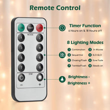 Carica l'immagine nel visualizzatore di Gallery, Aigostar Catena luminosa con clip da 10 m e 80 LED con 80 clip per appendere foto, Catena luminosa con telecomando, Clip per foto, Decorazione ghirlanda per Natale, Camere, Matrimoni (Bianco caldo)
