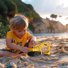 Carica l&#39;immagine nel visualizzatore di Gallery, GizmoVine Escavatore Giocattolo, Ruspa, 2 in 1 Camion a Frizione Modellini con Bulldozer, Parti Resistenti e Flessibili, Spiaggia Macchinine per Bambini 2 3 4 5 Anni, Regalo di Compleanno