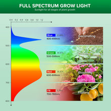 Carica l'immagine nel visualizzatore di Gallery, SANSI Lampada per piante LED E27, 15W Spettro Completo Luce di Coltivazione da interno, equivalente 200W (PPF 27μmol/s, 