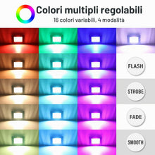 Carica l'immagine nel visualizzatore di Gallery, RIGIDON 1x 30W RGB faretto led esterno con IR telecomando, 3000lm faretti
