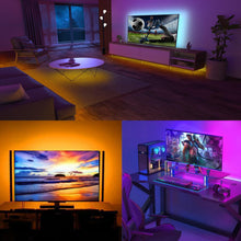 Carica l'immagine nel visualizzatore di Gallery, WS2812B Striscia LED, 2m RGB Strisce Pixel 5V 5050 120 LEDs IP30 Flessibile Nero PCB Pieno di Colori Nastri Intelligente