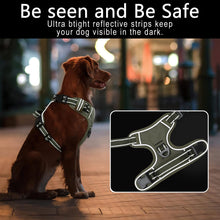 Carica l'immagine nel visualizzatore di Gallery, HEELE Pettorina Cane, Imbracatura Sganciata Rapido dal Collo, Pettorina Anti-tiro Riflettente e Regolabile con Maniglia Comoda, Morbida e Imbottita per Cani Piccola Media Grande, Turchese XL