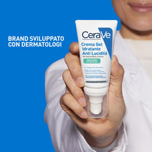Carica l'immagine nel visualizzatore di Gallery, CeraVe Crema Gel Idratante Anti Lucidità, Per Pelli Grasse, Miste e a Tendenza Acneica, Effetto Matte, Pelle Idratata, Tecnologia Sebo-Assorbente, Con Acido Ialuronico, Ceramidi e Niacinamide, 52 ml