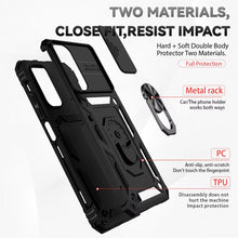 Carica l'immagine nel visualizzatore di Gallery, Cover per Xiaomi Redmi Note 11S 4G/Redmi Note 11 4G e 2 Vetro Temperato Custodia con Scorrevole Protezione Fotocamera Cu