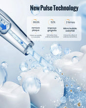 Carica l&#39;immagine nel visualizzatore di Gallery, Flosser D&#39;Acqua Per Denti, Irrigatore Orale Portatile Flosser Dentale Per Acqua Ipx7 Impermeabile 300 Ml 3 Modalità 4 Punte Jet Pulizia Profonda, Ricaricabile Usb Per Viaggi Con Approvazione FDA