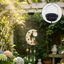 Carica l'immagine nel visualizzatore di Gallery, Lampada solare da giardino a forma di gufo lunare,Decorazione Giardino