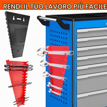 Carica l'immagine nel visualizzatore di Gallery, 2 Pezzi Supporto Organizer Magnetico per Chiavi Inglesi, Pannello Porta Attrezzi da Parete, Porta Attrezzi, Porta Chiavi