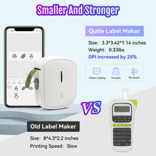 Carica l&#39;immagine nel visualizzatore di Gallery, PRT Mini Etichettatrice Portatile - Ricarica USB+Etichette Adesive(1 rotolo), Bluetooth Stampante Termica per Adesivi a Rilievo per iOS &amp; Android