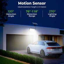 Carica l'immagine nel visualizzatore di Gallery, nipify 318LED Faretti Solari a Led da Esterno, 270° Illuminazione Faro Led Esterno con Pannello Solare, IP65 Impermeabil