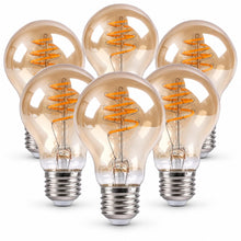 Carica l'immagine nel visualizzatore di Gallery, Voltix 6 Pezzi Lampadine LED Filamento A60 E27 4W 2700K