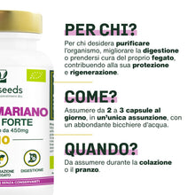 Carica l'immagine nel visualizzatore di Gallery, Cardo Mariano BIO | Extra Forte 1350mg / giorno, integratore con Silimarina | 120 capsule da 450mg | Disintossicazione d