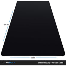 Carica l'immagine nel visualizzatore di Gallery, Titanwolf - Tappetino per mouse XXL, XXL, per gaming, gioco veloce, 900 x 400 mm, XXL, migliora precisione e velocità, presa stabile su superfici lisce