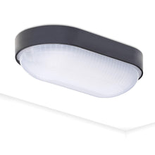 Carica l'immagine nel visualizzatore di Gallery, Oktaplex lighting, Base Oval, Plafoniera LED Ovale, Nera 9 W, Lampada a Muro 800 lm 4000 K Bianco Neutro, Lampada Soffit