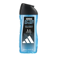 Carica l'immagine nel visualizzatore di Gallery, adidas, After Sport Gel Doccia Bagnoschiuma 3 in 1 per Corpo, Capelli e Viso, Formula Vegana, 250ml
