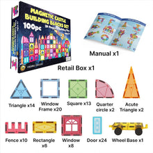 Carica l'immagine nel visualizzatore di Gallery, Desire Deluxe Giochi di costruzione magnetici – 100 PCS Piastrelle e Blocchi Magnetici Bambini, Giocattolo Educativo STE