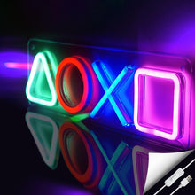 Carica l'immagine nel visualizzatore di Gallery, Insegna al neon del giocatore, Insegne al neon da gioco a LED USB/interruttore, decorazione grafica al neon Segno Sala G