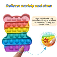Carica l&#39;immagine nel visualizzatore di Gallery, Yeefunjoy 4 Pezzi Pop Bubble Fidget It Toy Set, Dinosauro Alpaca Orso Gelato, Giocattoli Sensory Push, Gioco Antistress Rilassante per Adulti e Bambini, Bomboniere per Feste Regali di Compleanno