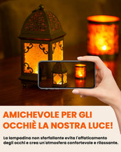 Carica l'immagine nel visualizzatore di Gallery, Luxvista Lampadine LED E14 0,5 W, lampadina notturna C7, lampadina LED Sale 2200 K, ambra bianca calda, Edison Vintage P