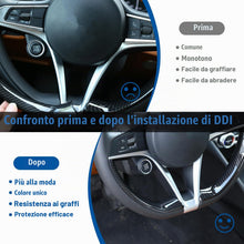 Carica l'immagine nel visualizzatore di Gallery, Strisce decorative in plastica ABS, stile fibra di carbonio per volante, allestimento, accessorio auto per Alfa Romeo Gi