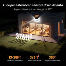 Carica l'immagine nel visualizzatore di Gallery, TECKNET Lampade Solari per Esterni con Sensore di Movimento [2 Pezzi] 248 LED Lampade Solari 3 Modalità 300° IP66 Lampad