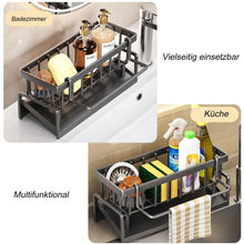 Carica l'immagine nel visualizzatore di Gallery, ViWaVee Organizer Cucina per Lavello con Vaschetta di Scarico Autodrenante, Adatto per Porta Spugne, Asciugamani, Porta 