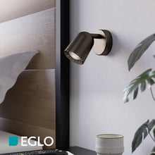 Carica l'immagine nel visualizzatore di Gallery, Eglo Camaldoli - Lampada da parete, applique interno, lettura con faretto