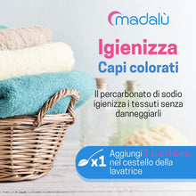 Carica l'immagine nel visualizzatore di Gallery, Percarbonato di Sodio per Bucato Puro (1 Kg, 170 Lavaggi) Smacchiatore Bucato, Sbiancante, Smacchiante, Igienizzante Nat