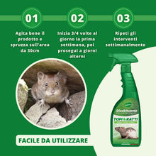 Carica l'immagine nel visualizzatore di Gallery, Gardemia Disabituante Anti Topi e Ratti 750ml Spray Azione Naturale Barriera Vegetale Disabitua Roditori Interni Esterni