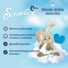 Carica l'immagine nel visualizzatore di Gallery, Chicco Sensitive Ammorbidente Concentrato 750ml, Ipoallergenico Cuore di Talco 0+ Mesi, Freschezza Intensa e Morbidezza Duratura, Senza Coloranti
