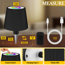 Carica l'immagine nel visualizzatore di Gallery, Lampada per Bottiglie Senza Fili LED, Lampada Scrivania Touch Dimmable RGB, Ricarica USB-C, Lampadina Decorativa per Cam