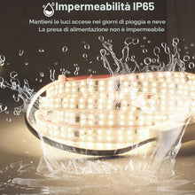 Carica l'immagine nel visualizzatore di Gallery, pcning 220V 2835 Strisce LED Adesive 3M Bianco IP65 Impermeabile con Interruttore, 3 Metri 240led/m Doppia Fila LED Stri