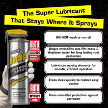 Carica l'immagine nel visualizzatore di Gallery, Spray lubrificante multiuso Rocket TT 300 ml, anticorrosione e antiruggine. Olio penetrante per bulloni, serrature, bici