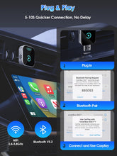 Carica l'immagine nel visualizzatore di Gallery, Adattatore Wireless CarPlay e Android Auto USB/Type-C iOS10+ Android11+