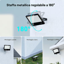 Carica l'immagine nel visualizzatore di Gallery, Faretto LED Da Esterno 50W 2 Pezzi - 5000LM 6500K Super Luminoso Bianco Freddo Faro LED Esterno, IP66 Impermeabile Luce 