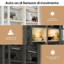 Carica l'immagine nel visualizzatore di Gallery, Goodea Dimming Luce Armadio LED con Sensore Sottopensile 18cm Alluminio