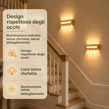 Carica l'immagine nel visualizzatore di Gallery, 2 pezzi Applique LED da Parete Interno 12W 3000K Bianco Caldo