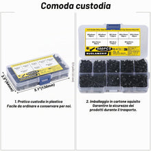 Carica l'immagine nel visualizzatore di Gallery, 500 pezzi Kit di Viti M3, Set di Viti Esagonali Interne e Dado