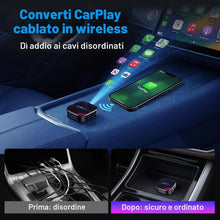 Carica l'immagine nel visualizzatore di Gallery, Adattatore Wireless 2 in 1 per CarPlay &amp; Android Auto, Type-C/USB