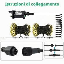 Carica l'immagine nel visualizzatore di Gallery, Cozymeow Prolunga Luci Natale 6M/19.8Ft 2 Pin Cavo Connettore