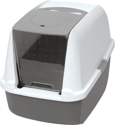 Catit Style Lettiera per Gatto con Coperchio, 57 x 46.5 x 39 cm, Grigio