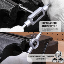 Carica l'immagine nel visualizzatore di Gallery, Hi-Spec Set Maschi e Filiere Metriche M3-M12, Giramaschi e Accessori