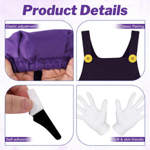 Carica l'immagine nel visualizzatore di Gallery, Super Brothers Costume Accessori, Super Bro Halloween Costume per Adulto Bambini con Cappello Baffi Guanti Giallo/Viola,